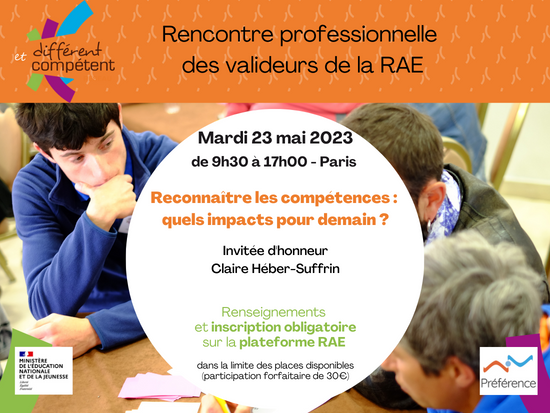 Rencontre professionnelle des valideurs Différent et Compétent